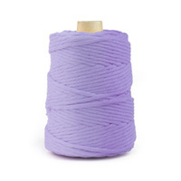 Baumwolle Baumwollgarn Makramee Garn 3mm 100m - 200m HELLVIOLET