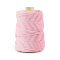 Baumwolle Baumwollgarn Makramee Garn 3mm 100m - 200m HELLROSA