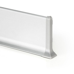 2m Fussleiste aus Aluminium 80mm