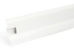 2m Fussleiste 62mm WEISS Fußleiste Leiste Sockelleiste Laminatleiste Bodenleiste PVC + Montagematerial GRATIS