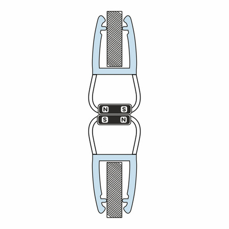 Magnetdichtung Dichtung Transparent Duschtürdichtung 6mm 8mm