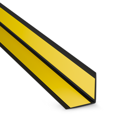 Selbstklebender PVC-Winkel für Außenecken 25×25mm SCHWARZ 2m