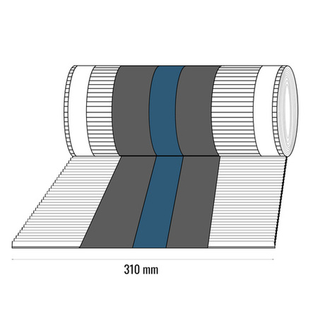 Firstband Firstrolle Dachfirst Gratrolle First xRoll 5mb Breite 310mm RAL 3011 KIRSCHE