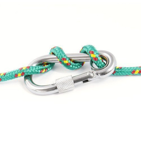 KARABINERHAKEN Feuerwehre Edelstahl V4A NIRO Karabiner mit Sicherheitsmutter und Kausche 11mm