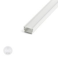 Alu Profil für LED EINPUTZ Milchglas Streifen Lichtleiste Aluminium 1m - 2m