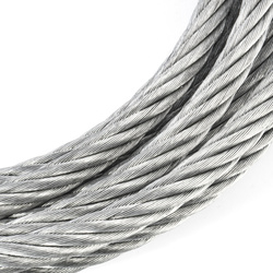 DRAHTSEIL Verzinkt Drahtseile Stahlseil Stahlseile Draht 10mm 6x12 +7FE