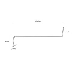 Fensterbank Stahl Aussen Außenfensterbank Fensterbrett Stahlblech Breite 20cm RAL 9006 SILBER