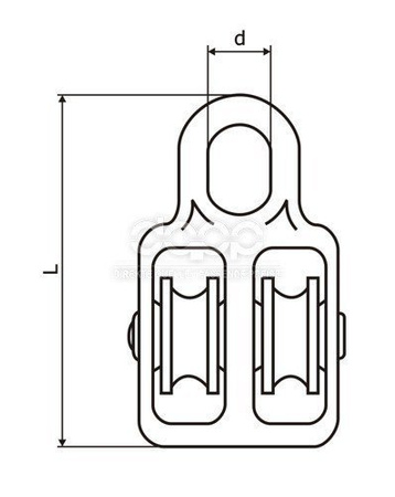 SEILROLLE Doppelt Drahtseilblock Umlenkrolle Blockseilrolle Blockrolle 300kg