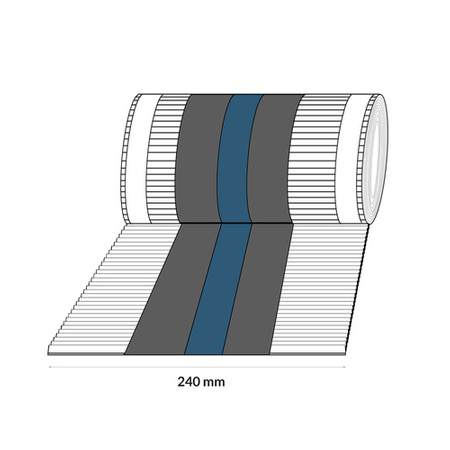 Firstband Firstrolle Dachfirst Gratrolle First xRoll 5mb Breite 240mm RAL 8019 DUNKELBRAUN