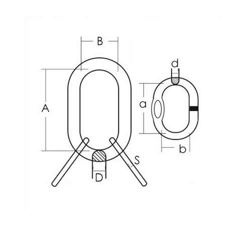 Aufhängeglied 2-Strang GK 8 Kettengehänge Anschlagkette 10mm