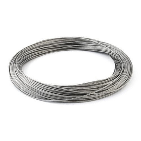 SET: Edelstahl Drahtseil 3mm 7x19 20m, Drahtseilklemme Duplex 6 Stk., Kausche 2 Stk.