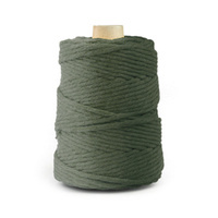 Baumwolle Baumwollgarn Makramee Garn 3mm 100m - 200m OLIVGRÜN