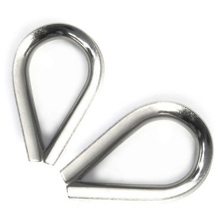 SET: Edelstahl Drahtseil 3mm 7x7 10m, Drahtseilklemme Bügel 6 Stk., Kausche 2 Stk.
