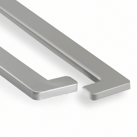 Endkappen für Fensterbank PVC SILBER 1 Paar