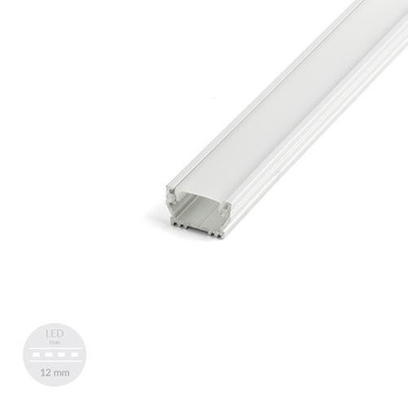 Alu Profil für LED EINPUTZ Milchglas Streifen Lichtleiste Aluminium 1m - 2m