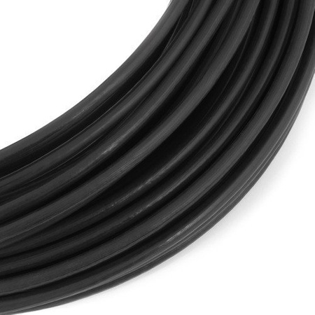 Drahtseil Verzinkt in PVC Stahlseile Drahtseile SCHWARZ 1,6/3mm 1x7