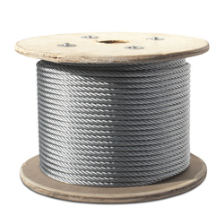 DRAHTSEIL Verzinkt Drahtseile Stahlseil Stahlseile Draht 12mm 6x12 +7FE