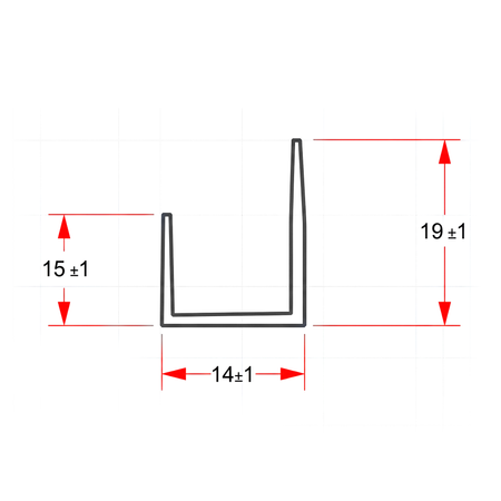 PVC-Profil Typ J PT5, Abschluss-Eckprofil für die Kante von Gipskartonplatten (GK), WEISS