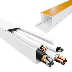 Kabelkanal (PVC-Leiste) 25×16 mm, weiß, selbstklebend