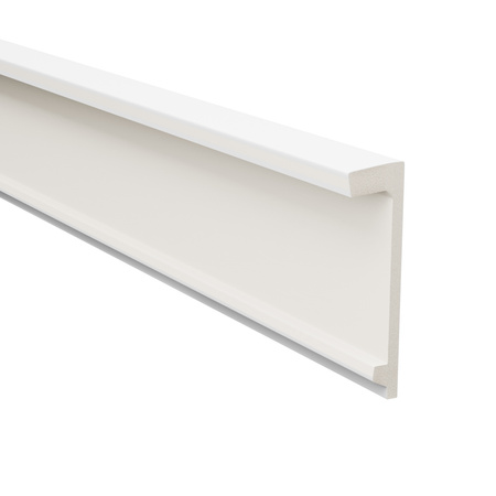 Karnis-Abdeckleiste 15 cm Weiß 2 m
